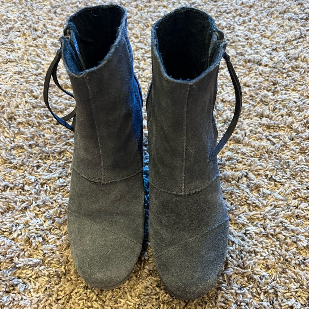 Grey Toms wedges